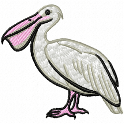 Pelican Swan Embroidery Design 7 Pelican Swan Embroidery Design 7